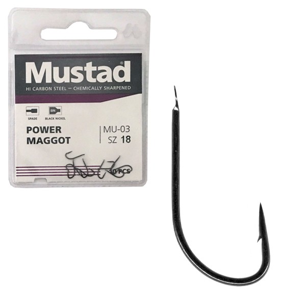 MUSTAD MU03-10515NP-BN POWER MAGGOT size:10